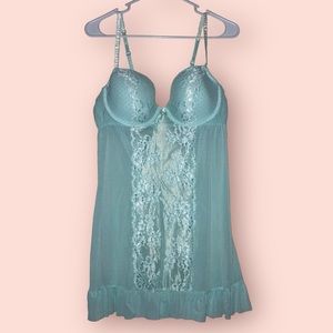 Blue Babydoll Slip